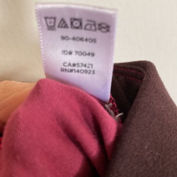 Lou & Grey -Pink/Red Color blocked -7/8 Leggings- Size LARGE - Picture 10 of 11